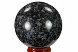 Polished, Indigo Gabbro Sphere - Madagascar #135779-1